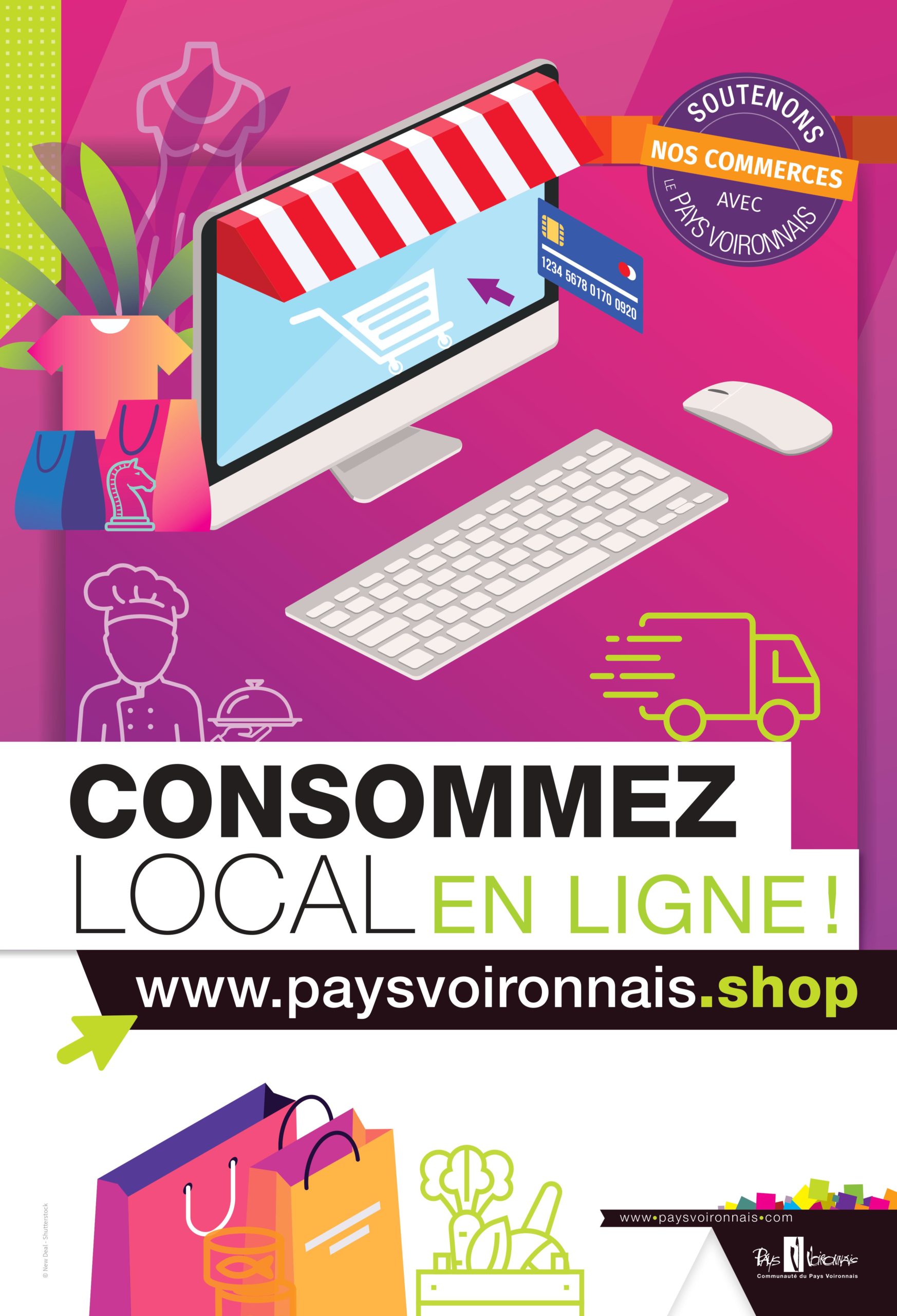 affiche du site pays voironnais.shop